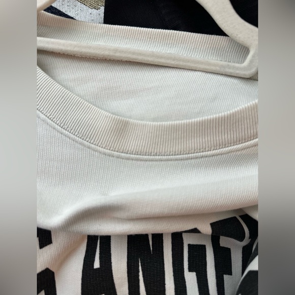 - Anine Bing White Crewneck Sweater with Los Angeles Print - Picture 9 of 10